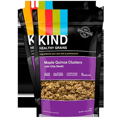 KIND Healthy Grains Maple Quinoa Clusters with Chia Seeds