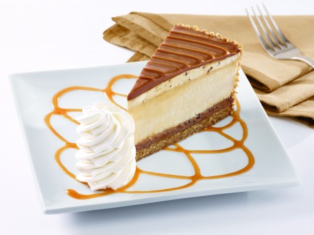 The Cheesecake Factory’s new Salted Caramel Cheesecake. 